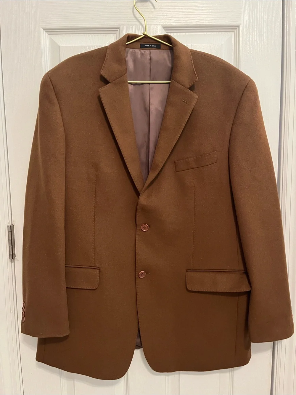 Michael Michael Kors Brown Wool Silk Cashmere Blazer Sport Coat Men’s 42R